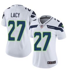Women's Nike Seattle Seahawks #27 Eddie Lacy White Vapor Untouchable Limited Player NFL Jersey