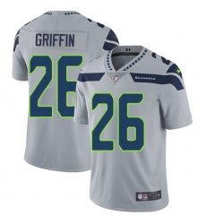 Youth Nike Seattle Seahawks #26 Shaquill Griffin Grey Alternate Vapor Untouchable Limited Player NFL Jersey