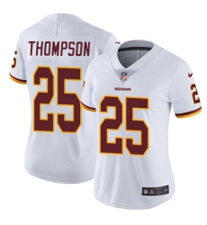 Women's Nike Washington Redskins #25 Chris Thompson White Vapor Untouchable Limited Player NFL Jersey