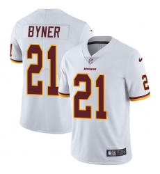 Men's Nike Washington Redskins #21 Earnest Byner White Vapor Untouchable Limited Player NFL Jersey