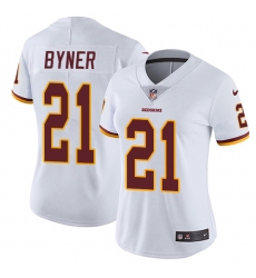 Women's Nike Washington Redskins #21 Earnest Byner White Vapor Untouchable Limited Player NFL Jersey