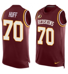 Men's Nike Washington Redskins #70 Sam Huff Limited Red Player Name & Number Tank Top NFL Jersey