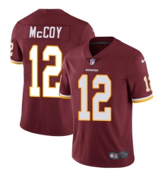 Youth Nike Washington Redskins #12 Colt McCoy Burgundy Red Team Color Vapor Untouchable Limited Player NFL Jersey