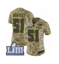 Women's Nike New England Patriots #51 Ja'Whaun Bentley Limited Camo 2018 Salute to Service Super Bowl LIII Bound NFL Jersey