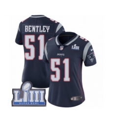 Women's Nike New England Patriots #51 Ja'Whaun Bentley Navy Blue Team Color Vapor Untouchable Limited Player Super Bowl LIII Bound NFL Jersey