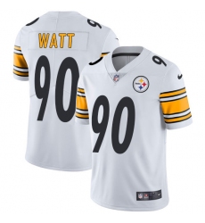 Men's Nike Pittsburgh Steelers #90 T. J. Watt White Vapor Untouchable Limited Player NFL Jersey