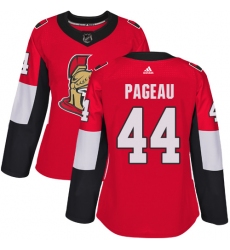 Women's Adidas Ottawa Senators #44 Jean-Gabriel Pageau Premier Red Home NHL Jersey