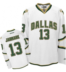 Men's Reebok Dallas Stars #13 Mattias Janmark Premier White Third NHL Jersey