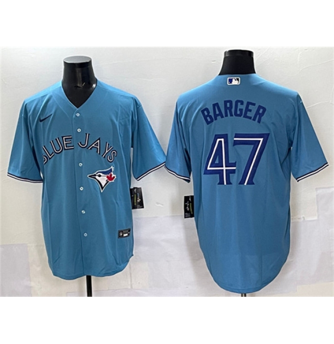 Men's Toronto Blue Jays #47 Addison Barger Blue Cool Base Stitched Baseball Jersey