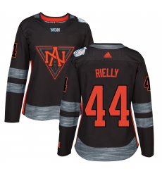 Women's Adidas Team North America #44 Morgan Rielly Authentic Black Away 2016 World Cup of Hockey Jersey