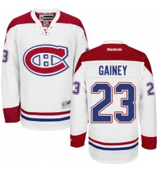 Women's Reebok Montreal Canadiens #23 Bob Gainey Authentic White Away NHL Jersey