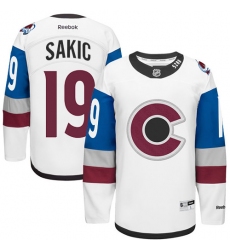 Youth Reebok Colorado Avalanche #19 Joe Sakic Premier White 2016 Stadium Series NHL Jersey