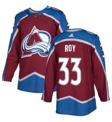 Men's Adidas Colorado Avalanche #33 Patrick Roy Premier Burgundy Red Home NHL Jersey
