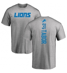 NFL Nike Detroit Lions #31 Teez Tabor Ash Backer T-Shirt