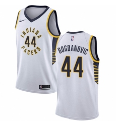 Men's Nike Indiana Pacers #44 Bojan Bogdanovic Swingman White NBA Jersey - Association Edition