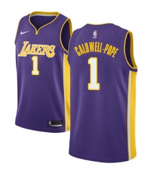 Men's Nike Los Angeles Lakers #1 Kentavious Caldwell-Pope Swingman Purple NBA Jersey - Statement Edition