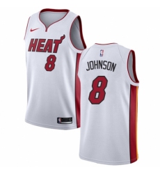 Men's Nike Miami Heat #8 Tyler Johnson Swingman NBA Jersey - Association Edition