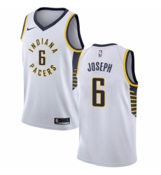 Men's Nike Indiana Pacers #6 Cory Joseph Authentic White NBA Jersey - Association Edition