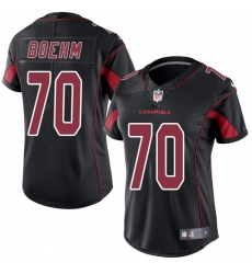 Women's Nike Arizona Cardinals #70 Evan Boehm Limited Black Rush Vapor Untouchable NFL Jersey