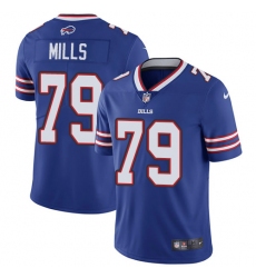Men's Nike Buffalo Bills #79 Jordan Mills Royal Blue Team Color Vapor Untouchable Limited Player NFL Jersey