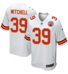Men's Nike Kansas City Chiefs #39 Terrance Mitchell Game White NFL Jersey
