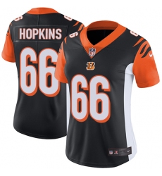 Women's Nike Cincinnati Bengals #66 Trey Hopkins Black Team Color Vapor Untouchable Limited Player NFL Jersey