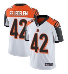 Youth Nike Cincinnati Bengals #42 Clayton Fejedelem White Vapor Untouchable Limited Player NFL Jersey