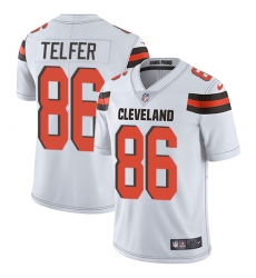 Youth Nike Cleveland Browns #86 Randall Telfer White Vapor Untouchable Limited Player NFL Jersey