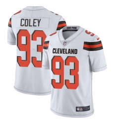 Men's Nike Cleveland Browns #93 Trevon Coley White Vapor Untouchable Limited Player NFL Jersey