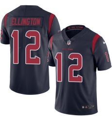 Men's Nike Houston Texans #12 Bruce Ellington Limited Navy Blue Rush Vapor Untouchable NFL Jersey
