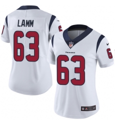 Women's Nike Houston Texans #63 Kendall Lamm White Vapor Untouchable Elite Player NFL Jersey