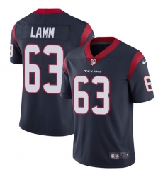 Youth Nike Houston Texans #63 Kendall Lamm Navy Blue Team Color Vapor Untouchable Elite Player NFL Jersey