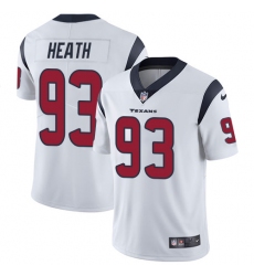 Men's Nike Houston Texans #93 Joel Heath White Vapor Untouchable Limited Player NFL Jersey