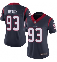 Women's Nike Houston Texans #93 Joel Heath Navy Blue Team Color Vapor Untouchable Limited Player NFL Jersey