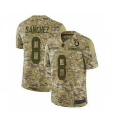 Youth Indianapolis Colts #8 Rigoberto Sanchez Limited Camo 2018 Salute to Service Football Jersey