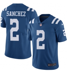 Youth Nike Indianapolis Colts #2 Rigoberto Sanchez Limited Royal Blue Rush Vapor Untouchable NFL Jersey