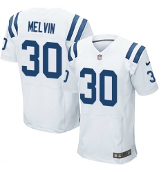 Men's Nike Indianapolis Colts #30 Rashaan Melvin Elite White NFL Jersey