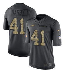 Men's Nike Philadelphia Eagles #41 Ronald Darby Limited Black 2016 Salute to Service NFL Jersey