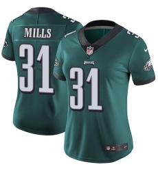 Women's Nike Philadelphia Eagles #31 Jalen Mills Midnight Green Team Color Vapor Untouchable Limited Player NFL Jersey