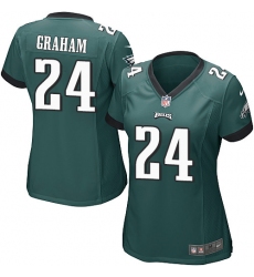 Women's Nike Philadelphia Eagles #24 Corey Graham Game Midnight Green Team Color NFL Jersey