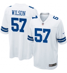 Men's Nike Dallas Cowboys #57 Damien Wilson Game White NFL Jersey