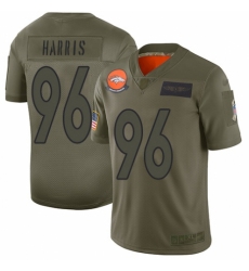 Women's Denver Broncos #96 Shelby Harris Limited Camo 2019 Salute to Service Football Jersey