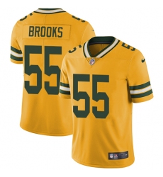 Men's Nike Green Bay Packers #55 Ahmad Brooks Limited Gold Rush Vapor Untouchable NFL Jersey