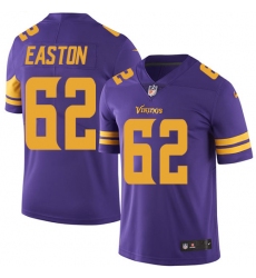 Men's Nike Minnesota Vikings #62 Nick Easton Limited Purple Rush Vapor Untouchable NFL Jersey