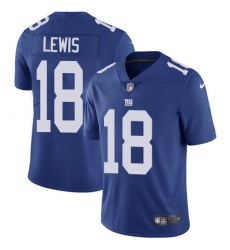 Youth Nike New York Giants #18 Roger Lewis Royal Blue Team Color Vapor Untouchable Limited Player NFL Jersey