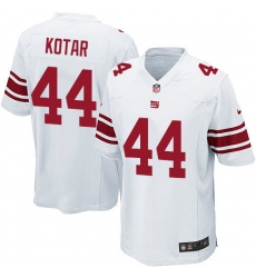 Men's Nike New York Giants #44 Doug Kotar Game White NFL Jersey