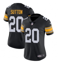 Women's Nike Pittsburgh Steelers #20 Cameron Sutton Black Alternate Vapor Untouchable Limited Player NFL Jersey