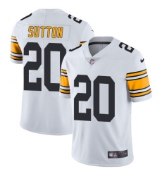 Youth Nike Pittsburgh Steelers #20 Cameron Sutton White Vapor Untouchable Limited Player NFL Jersey