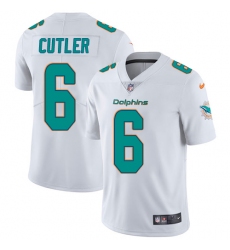 Youth Nike Miami Dolphins #6 Jay Cutler White Vapor Untouchable Limited Player NFL Jersey