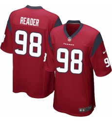 Men's Nike Houston Texans #98 D.J. Reader Game Red Alternate NFL Jersey